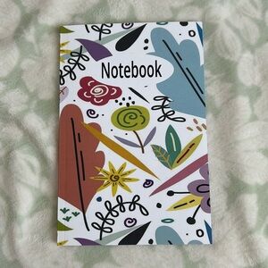 Abstract floral notebook
